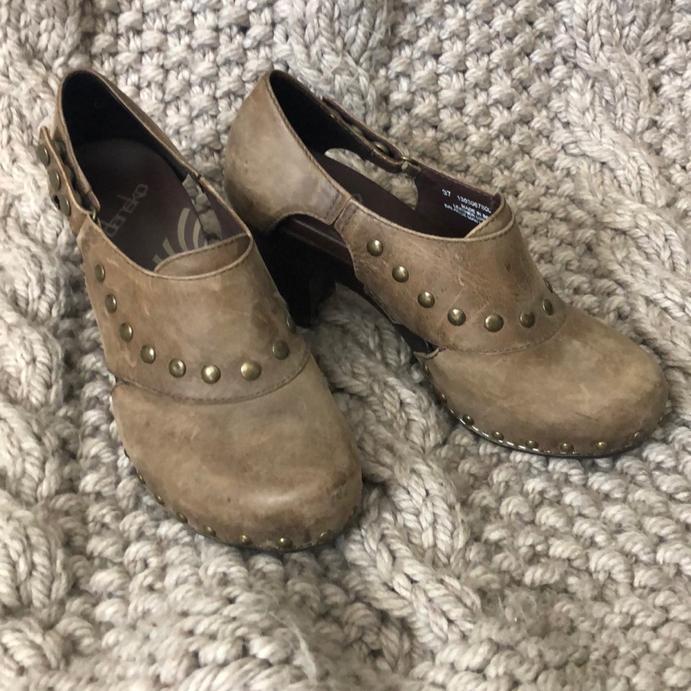 Dansko studded clogs